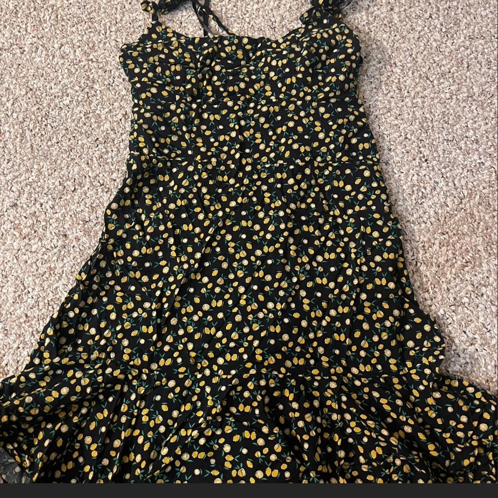 NWOT Wild Fable Black and Yellow Mini Dress